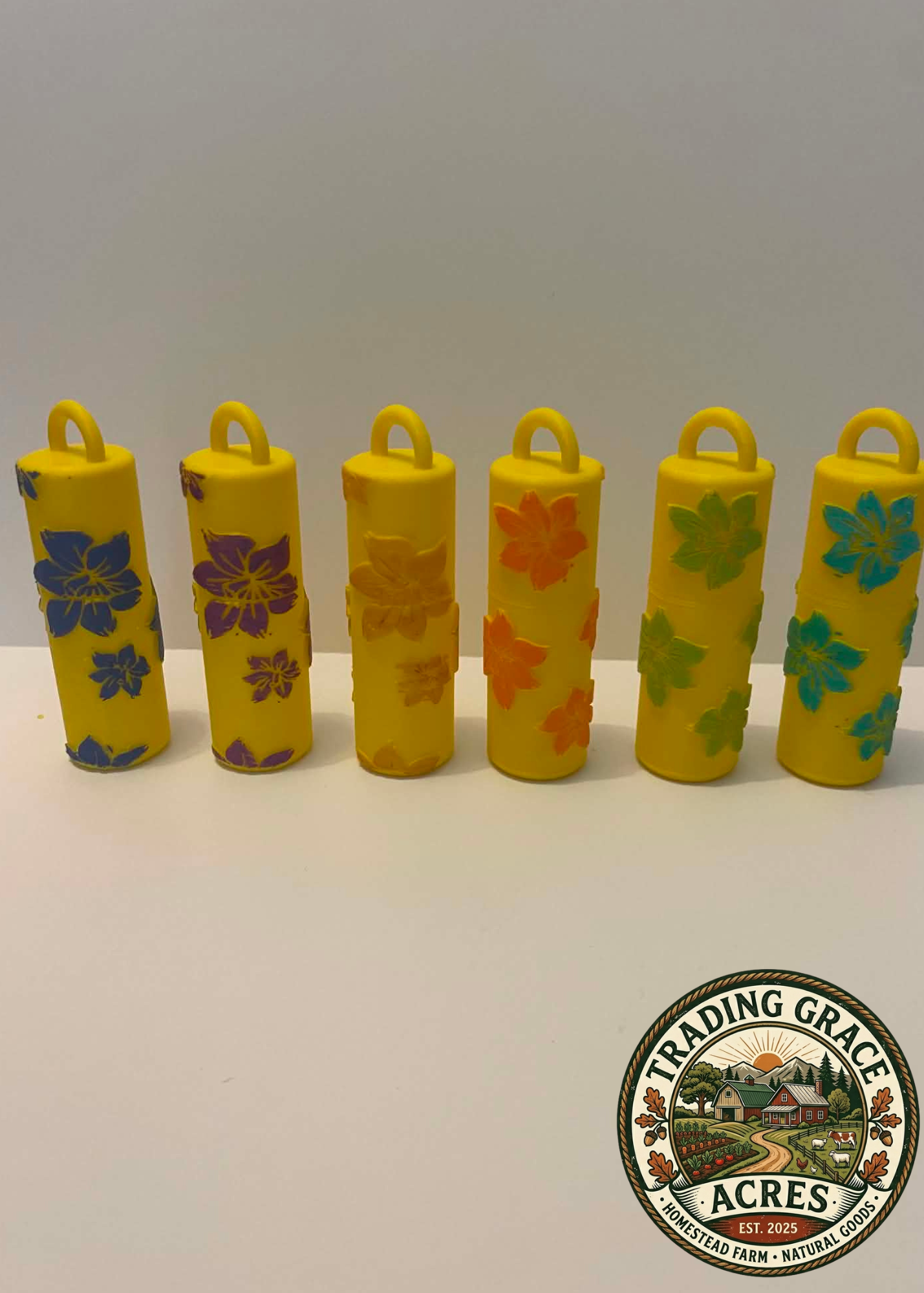 🌺 Hibiscus Chapstick Holder Keychain